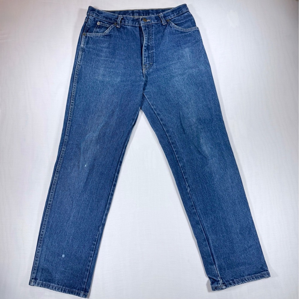Vintage Calvin Klein Jeans Mens 1980s Made in USA Medium Wash Straight Leg Denim
